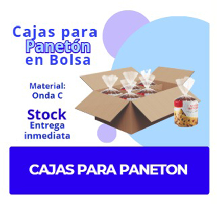 Cajas para Paneton en Bolsa